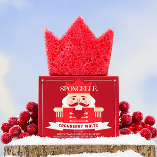 Cranberry Waltz Nutcracker Holiday Body Buffer