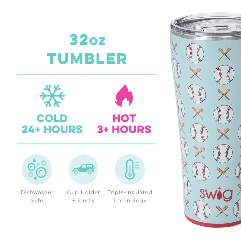 Home Run Swig 32 oz Tumbler (Personalization Available)