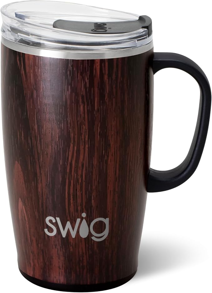 Bourbon Barrel 18oz Travel Mug