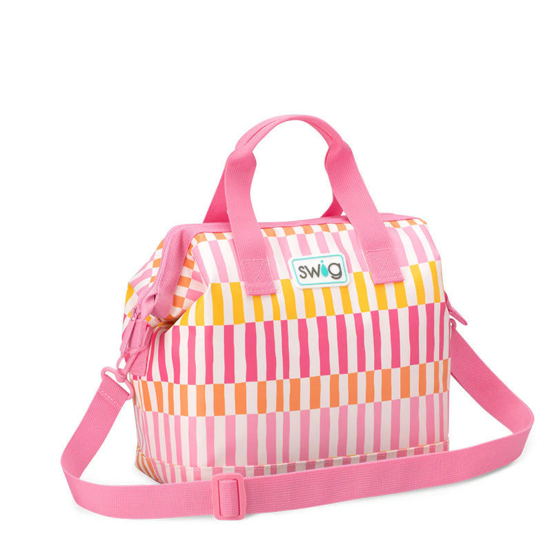 Sherbet Stripe Packi 12 Cooler