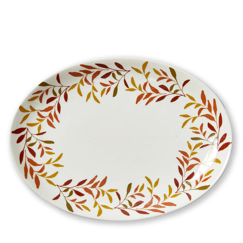 Autumn Botanical Oval Platter