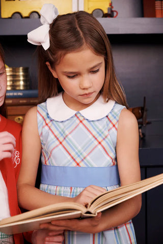 The Beaufort Bonnet Company - Cindy Lou Sash Dress - Kensington Court Plaid