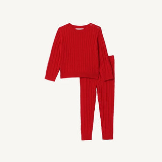 The Beaufort Bonnet Company - Crawford Cable Knit Set - Richmond Red