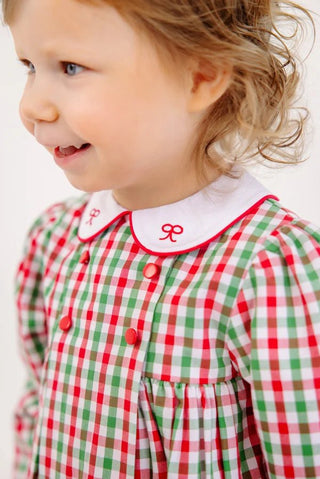 The Beaufort Bonnet Company - Della Marie Dress - Red and Green Gingham - J.A. Whitney