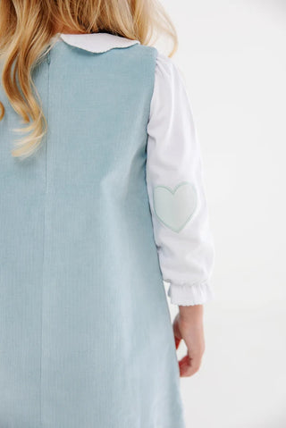 The Beaufort Bonnet Company -Emma's Elbow Patch Top - Old Greenwich Green Heart