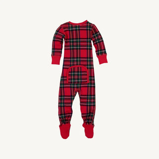 The Beaufort Bonnet Company - Knox's Night Night Footed - Society Prep Plaid