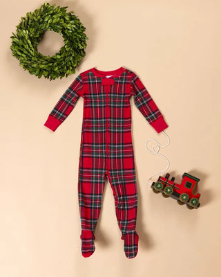 The Beaufort Bonnet Company - Knox's Night Night Footed - Society Prep Plaid