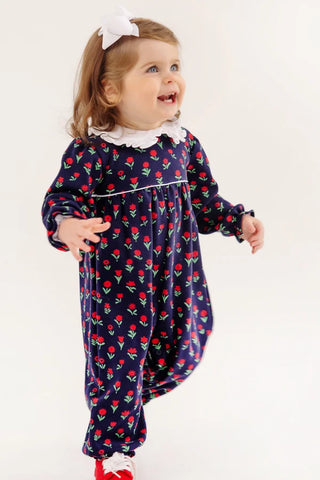 The Beaufort Bonnet Company - Maude's Ruffle Romper - Farm Flowers
