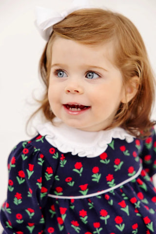 The Beaufort Bonnet Company - Maude's Ruffle Romper - Farm Flowers