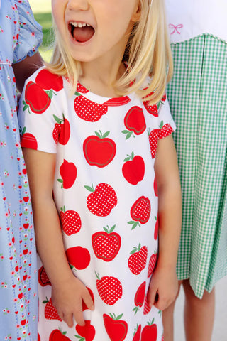 The Beaufort Bonnet Company - SS Poly Play Dress - Ardsley Park Apple