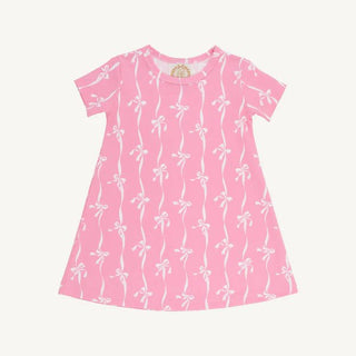 The Beaufort Bonnet Company - SS Poly Play Dress - Pink Bell Court Bows - J.A. Whitney