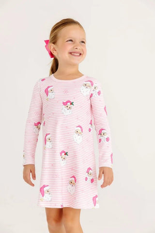 The Beaufort Bonnet Company - LS Polly Play Dress - Dear Santa