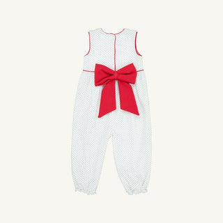 The Beaufort Bonnet Company - Rebecca Romper - Green Microdot