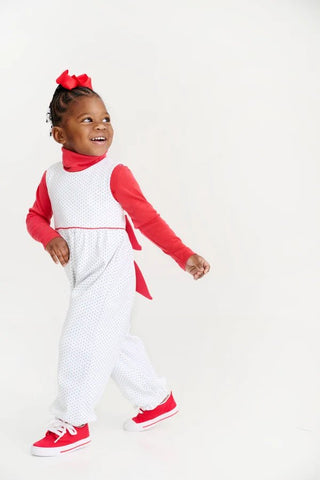 The Beaufort Bonnet Company - Rebecca Romper - Green Microdot - J.A. Whitney