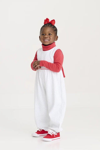 The Beaufort Bonnet Company - Rebecca Romper - Green Microdot - J.A. Whitney