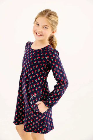The Beaufort Bonnet Company - Sadie Sweatshirt Dress - Farm Flowers