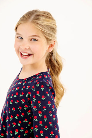 The Beaufort Bonnet Company - Sadie Sweatshirt Dress - Farm Flowers