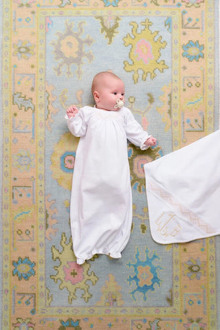 The Beaufort Bonnet Company - Sweetly Smocked Gown - White (Unisex)
