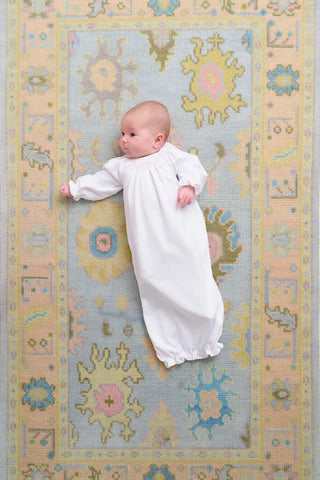 The Beaufort Bonnet Company - Sweetly Smocked Gown - White (Unisex)