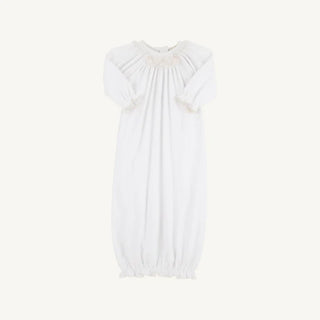 The Beaufort Bonnet Company - Sweetly Smocked Gown - White (Unisex)