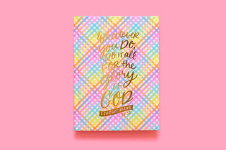 Colorful Gingham Notebook