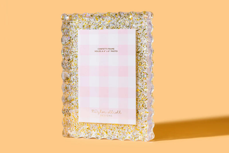 Medium Pearl Confetti Frame