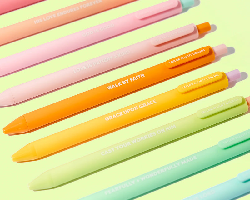 Faith Colored Gel Pens - Set of 10