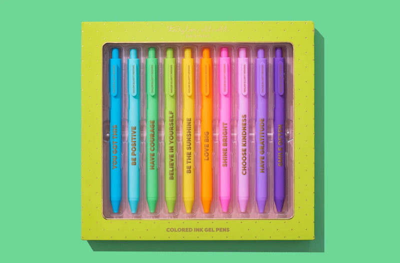 Colored Gel Pens - Set of 10