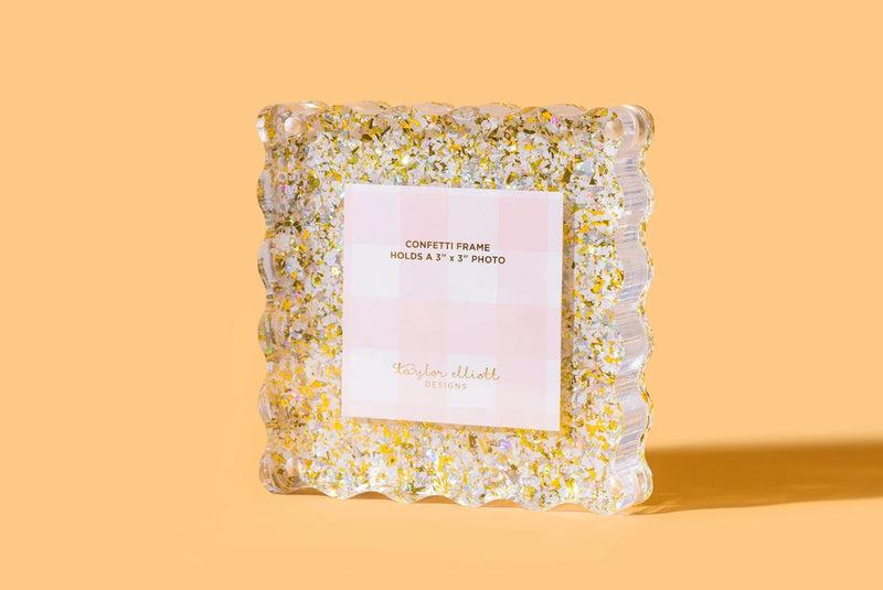Small Pearl Confetti Frame