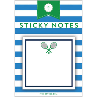3"X3" Tennis Club Sticky Notes - J.A. Whitney