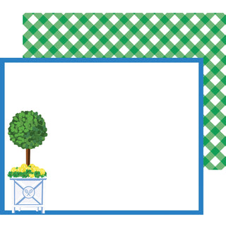 Tennis topiary tree flat notecards by WH Hostess