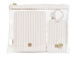 3 Piece Travel Set - Sand Stripe - J.A. Whitney