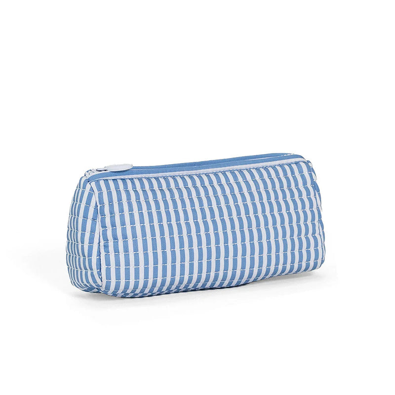 Quilted Pochette Bag - Chambray Stripe (Personalization Included)