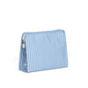 Large Zip Pouch - Chambray Stripe (Personalization Included)