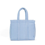 Quilted Go Go Tote - Chambray Stripe (Personalization Included)