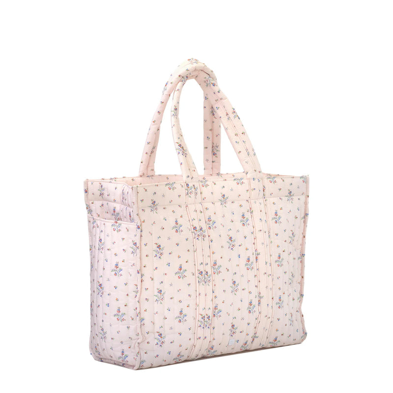 Quilted Go Go Tote - Fleurie (Personalization Included)