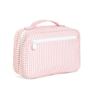 Hanging Toiletry Bag - Dusty Rose Stripe (Personalization Included) - J.A. Whitney