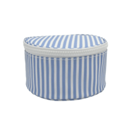 Jewel Round - Chambray Stripe - Personalization Included - J.A. Whitney