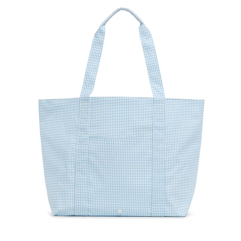 Jumbo Tote - Gingham Mist (Personalization Included)