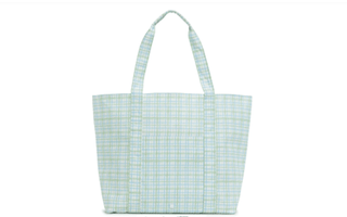 Jumbo Tote - Classic Plaid Green (Personalization Included) - J.A. Whitney