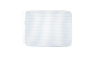 Light Blue Stripe Quilted Laptop Sleeve by TRVL