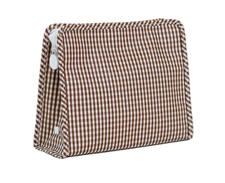 Large Zip Pouch - Coco Gingham (Personalization Included)