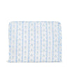 Large Zip Pouch - Ribbon Floral Blue (Personalization Included)
