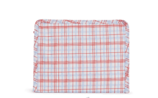 Medium Zip Pouch - Classic Red Plaid (Personalization Included) - J.A. Whitney
