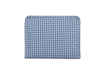 Medium Zip Pouch - Rodeo Check Indigo (Personalization Included)