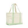 Medium Tote - Leaf Gingham Trim (Personalization Included)