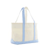 Medium Tote - Sky Gingham Trim (Personalization Included)