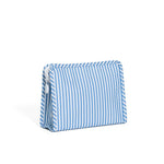 Medium Zip Pouch - Chambray Stripe (Personalization Included)