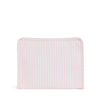 Medium Zip Pouch - Pink Stripe (Personalization Included)