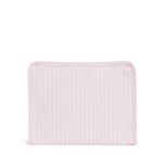 Medium Zip Pouch - Pink Stripe (Personalization Included)